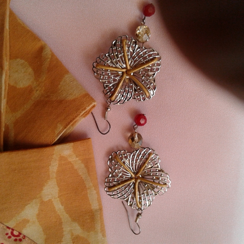 Gold Headband and Earring Set